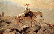 Winslow Homer Hakusan in horse riding trails Spain oil painting artist